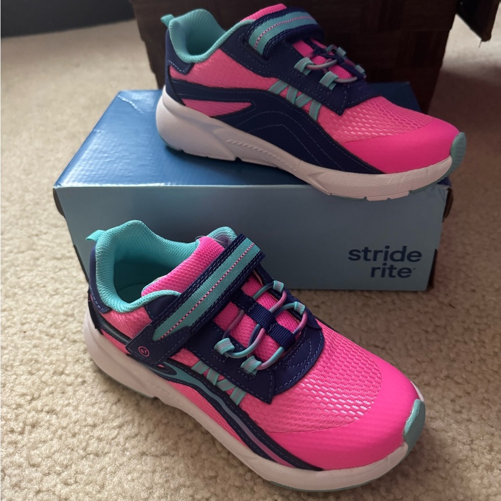 Stride Rite Pink and Blue Breathable Sneakers